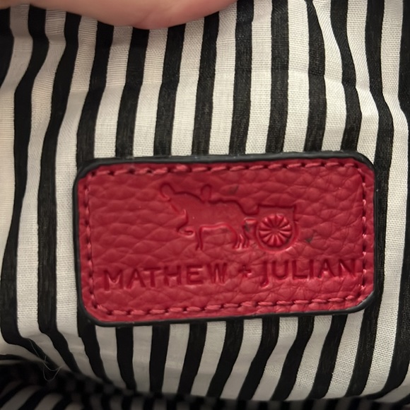 Mathew and Julian Cherry Red Wristlet - Picture 5 of 9